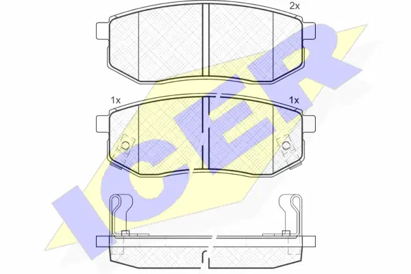 Brake Pad Set, disc brake (181721)