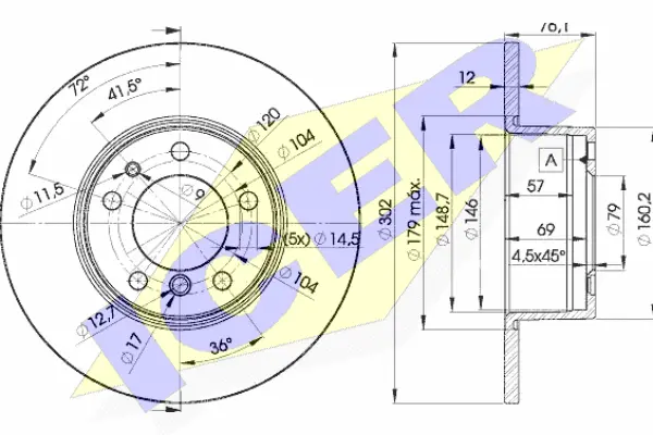 Brake Disc (78BD8042-1)
