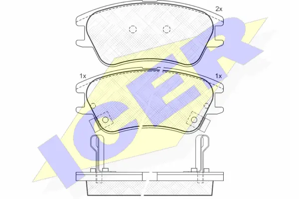 Brake Pad Set, disc brake (181557)