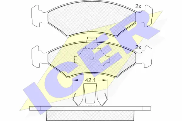 Brake Pad Set, disc brake (181142)