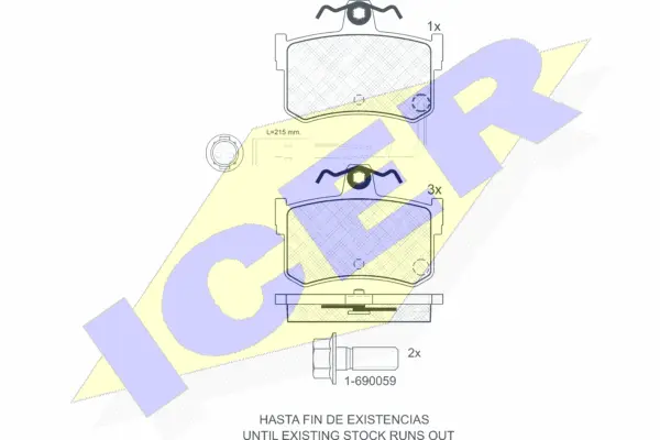 Brake Pad Set, disc brake (180703-701)