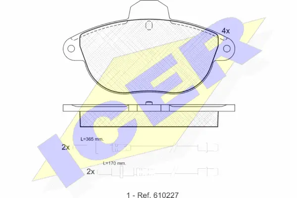 Brake Pad Set, disc brake (181154)