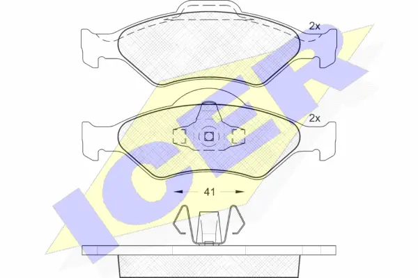 Brake Pad Set, disc brake (181344)