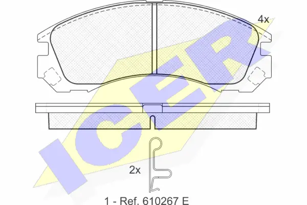 Brake Pad Set, disc brake (181358)