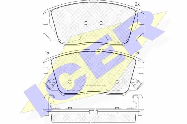 Brake Pad Set, disc brake (181745)