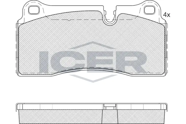 Brake Pad Set, disc brake (182121-400)