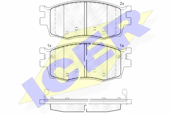 Brake Pad Set, disc brake (181711)
