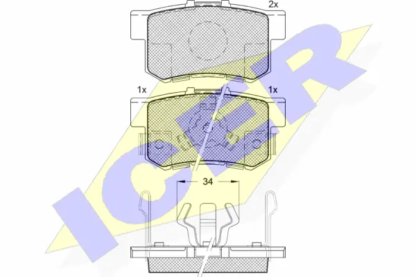 Brake Pad Set, disc brake (181718)