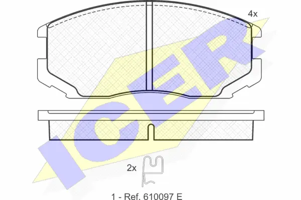Brake Pad Set, disc brake (181129)