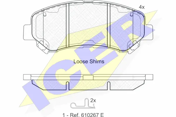 Brake Pad Set, disc brake (181834)