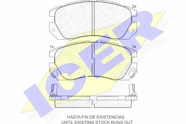 Brake Pad Set, disc brake (180999)
