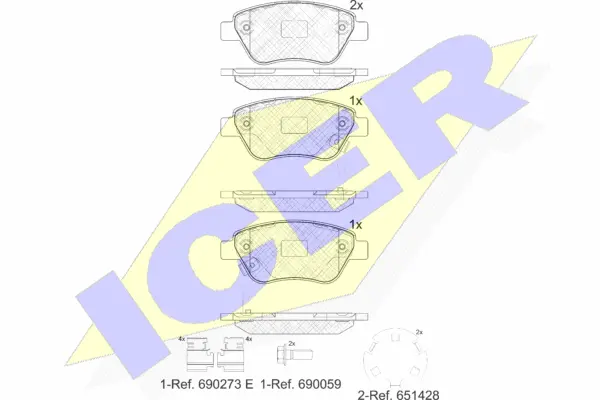 Brake Pad Set, disc brake (181810-203)