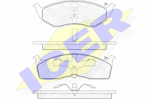 Brake Pad Set, disc brake (181436)