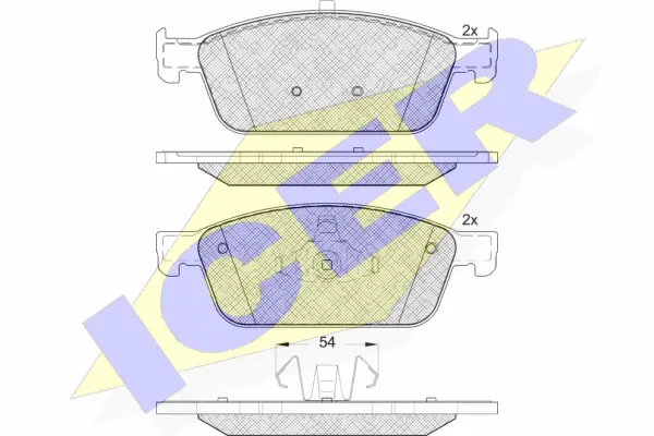 Brake Pad Set, disc brake (182134)