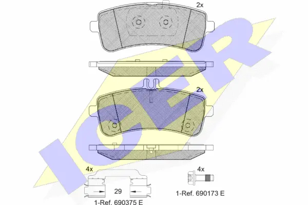 Brake Pad Set, disc brake (182145-202)