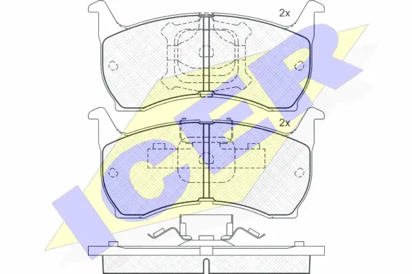Brake Pad Set, disc brake (180446)