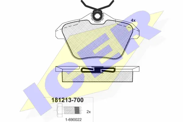 Brake Pad Set, disc brake (181213-700)