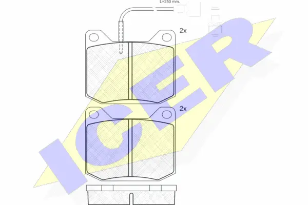 Brake Pad Set, disc brake (180248)