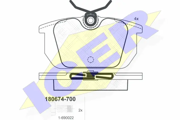 Brake Pad Set, disc brake (180674-700)