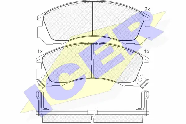 Brake Pad Set, disc brake (140979)