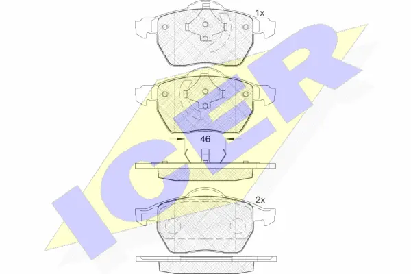 Brake Pad Set, disc brake (181767)