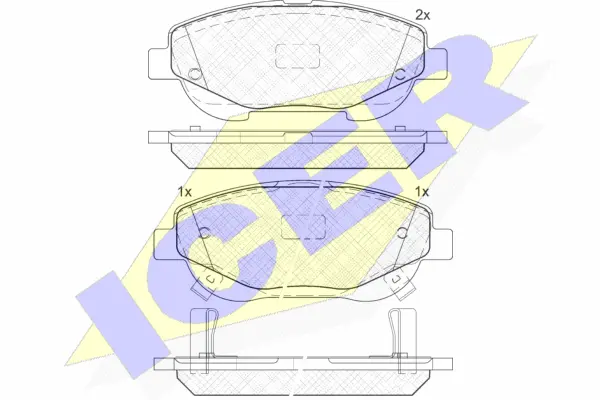 Brake Pad Set, disc brake (182022)
