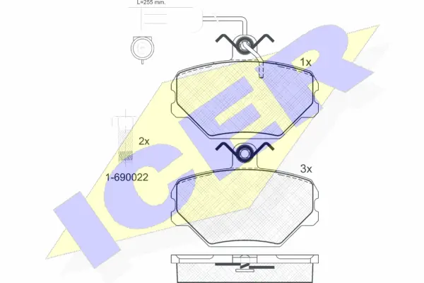 Brake Pad Set, disc brake (180729-203)