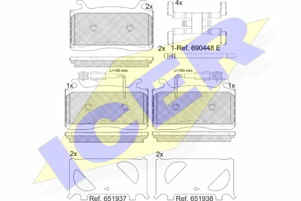 Brake Pad Set, disc brake (182310)