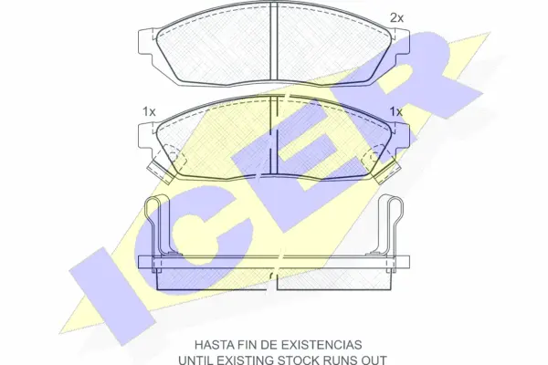 Brake Pad Set, disc brake (180483)