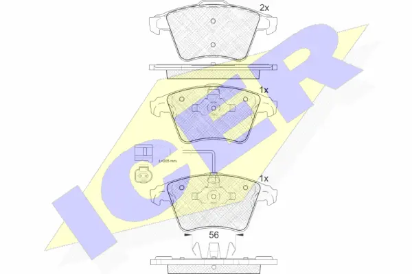 Brake Pad Set, disc brake (181778)
