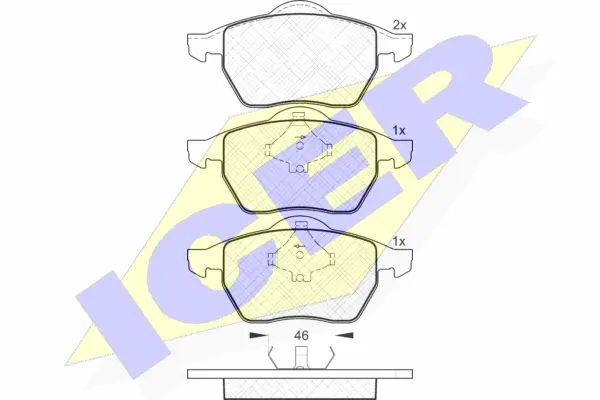 Brake Pad Set, disc brake (181138)