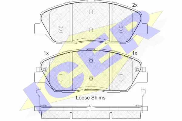 Brake Pad Set, disc brake (181828)