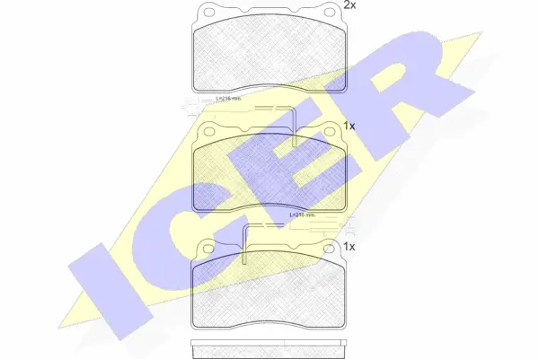 Brake Pad Set, disc brake (181515)