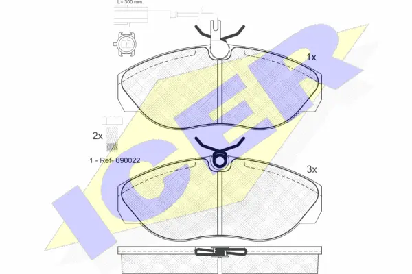 Brake Pad Set, disc brake (141053-203)