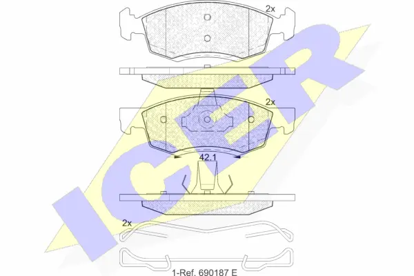 Brake Pad Set, disc brake (181924)