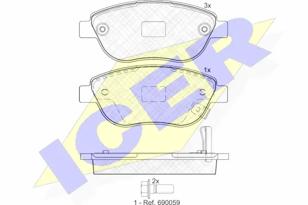 Brake Pad Set, disc brake (181809)