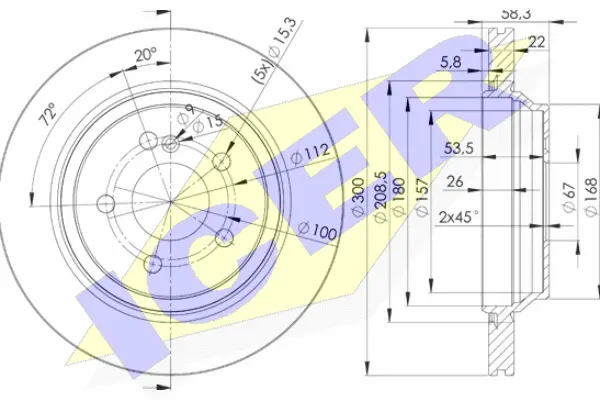 Brake Disc (78BD3053-2)