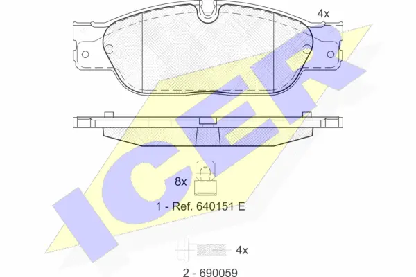 Brake Pad Set, disc brake (181672)