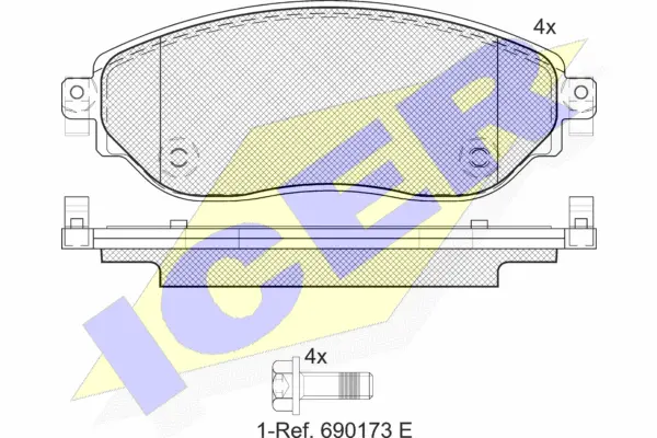 Brake Pad Set, disc brake (142219)