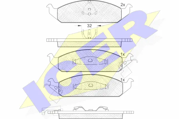 Brake Pad Set, disc brake (181339)