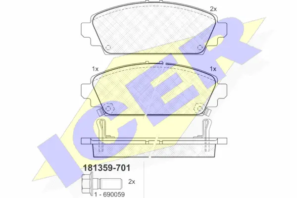 Brake Pad Set, disc brake (181359-701)