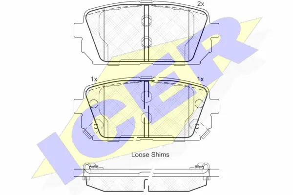 Brake Pad Set, disc brake (181827)