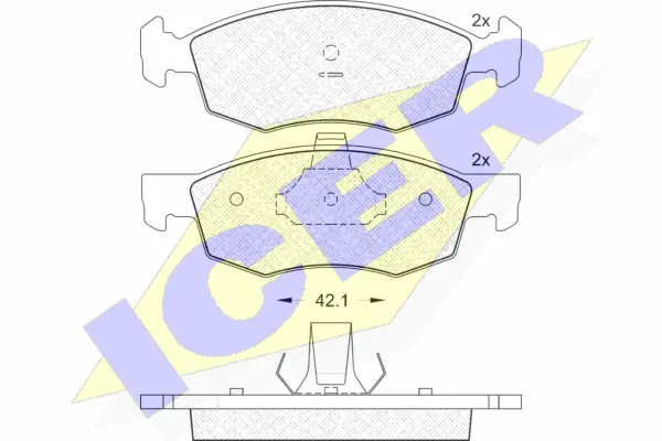 Brake Pad Set, disc brake (181508)