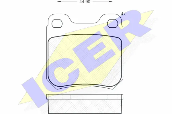 Brake Pad Set, disc brake (180692)