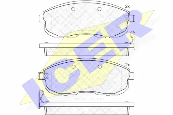 Brake Pad Set, disc brake (181882-200)