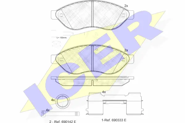 Brake Pad Set, disc brake (141803-203)
