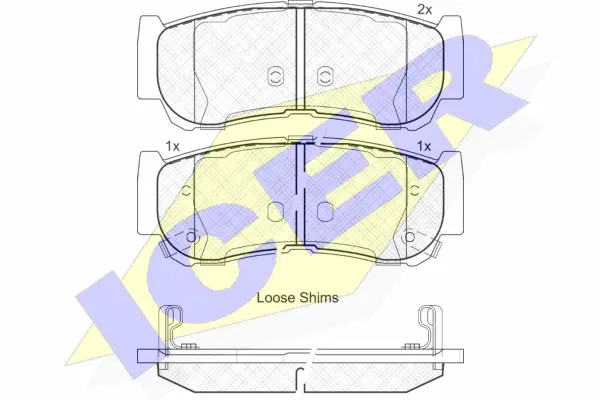 Brake Pad Set, disc brake (181829)