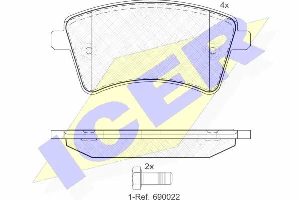 Brake Pad Set, disc brake (181854)