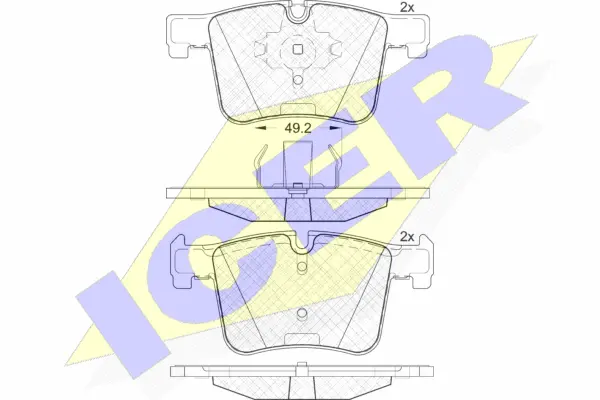 Brake Pad Set, disc brake (182020)