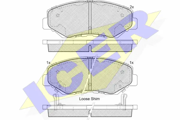 Brake Pad Set, disc brake (181558)